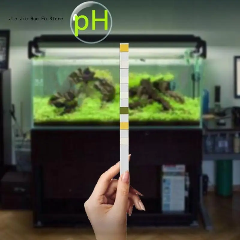 E8BD 50/100PCS 7 in 1 Aquarium Test Strips Fish Tank Test Set Freshwater Saltwater Aquarium Water Test to Detect PH Quality thumbnail 3