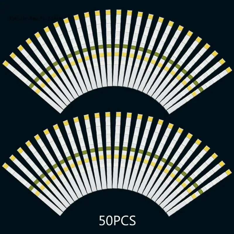 E8BD 50/100PCS 7 in 1 Aquarium Test Strips Fish Tank Test Set Freshwater Saltwater Aquarium Water Test to Detect PH Quality thumbnail 6
