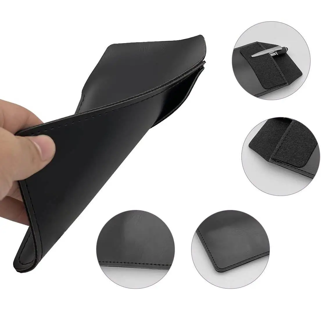 Pocket Protector Leather Pen Pouch Holder Organizer Handmade Pencil Pocket Holder for Lab Coat Shirt Note School Office Hospital thumbnail 5