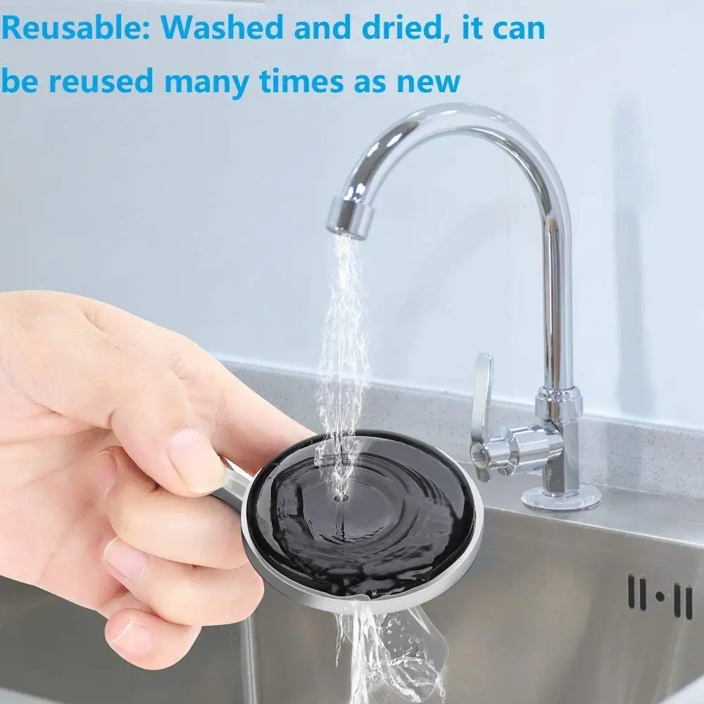 Silver Wall Mount Suction Cup Hooks Without Punching Reusable Removable Organization Bathroom Shower Heavy-Duty Easy to Install thumbnail 4