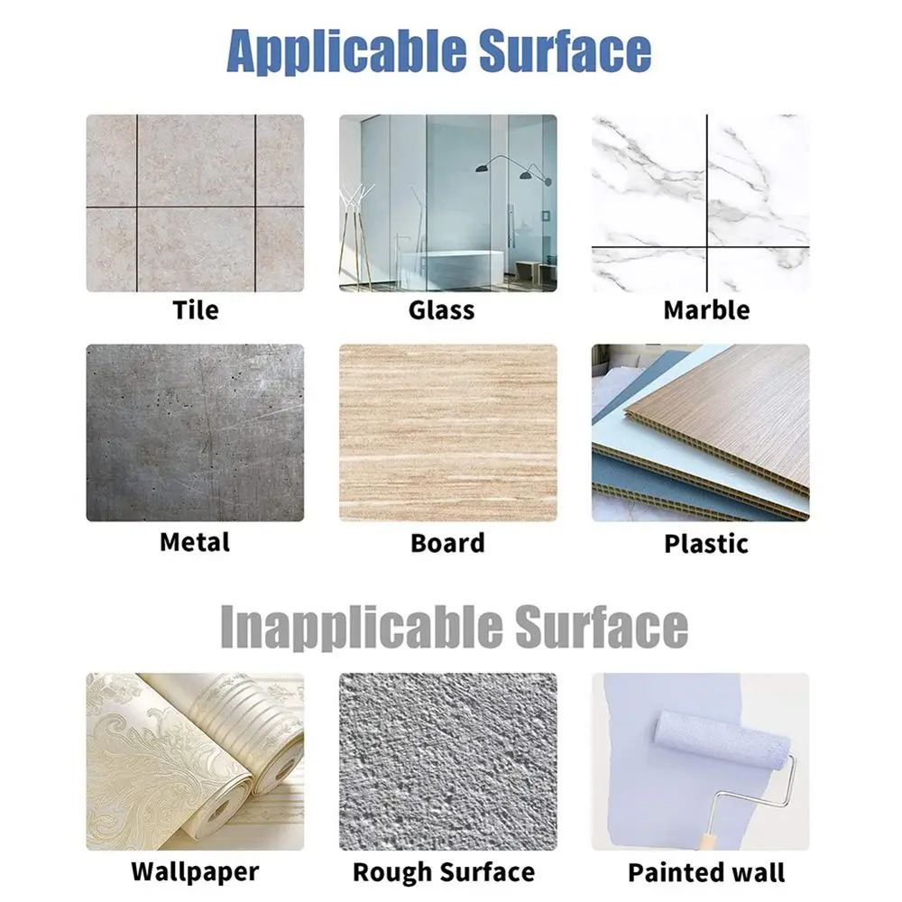 Silver Wall Mount Suction Cup Hooks Without Punching Reusable Removable Organization Bathroom Shower Heavy-Duty Easy to Install thumbnail 3