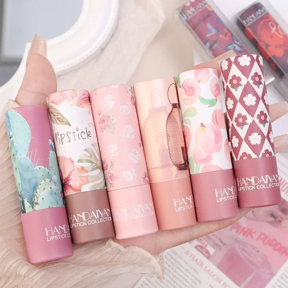 Rose Pink Nude Matte Velvet Lipstick Color Rendering Lasting Non-stick Cup Sexy Lipsticks Waterproof Beauty Lips Makeup Cosmetic thumbnail 5
