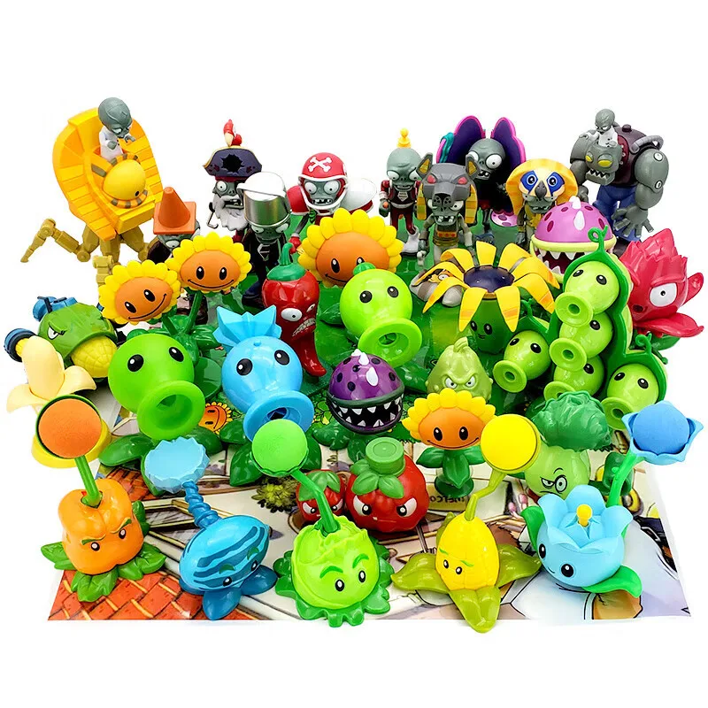 PLANTS VS ZOMBIES Crazy Dave Game Action Figure Roadblock Iron Bucket Grim Reaper Zombie Model Doll Kids Toys Children's Gifts thumbnail 6