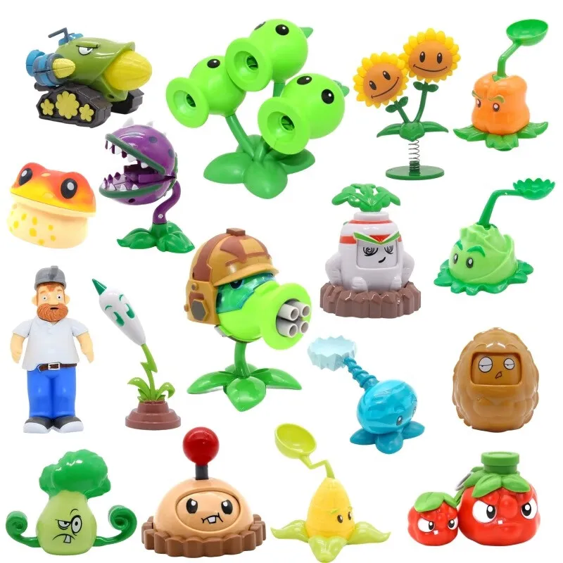 PLANTS VS ZOMBIES Crazy Dave Game Action Figure Roadblock Iron Bucket Grim Reaper Zombie Model Doll Kids Toys Children's Gifts thumbnail 5
