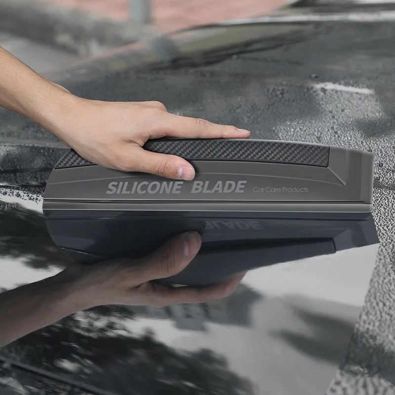 Non-Scratch Soft Silicone Handy Squeegee Car Wrap Tools Water Window Wiper Drying Blade Clean Scraping Cleaner Scraper Tools thumbnail 4