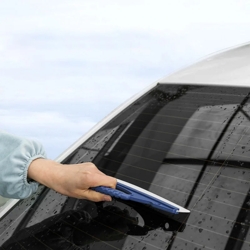 Non-Scratch Soft Silicone Handy Squeegee Car Wrap Tools Water Window Wiper Drying Blade Clean Scraping Cleaner Scraper Tools thumbnail 2