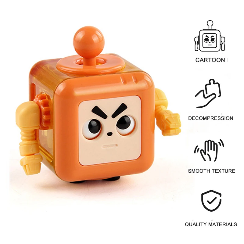 6/12 Sides Cube Decompression Toy Rainbow Stress Relief Autism ADHD OCD Anxiety Sensory Toys Fingertip Desk Toy for Kids Adult thumbnail 6
