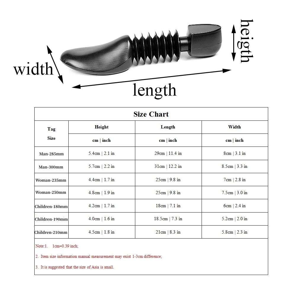Adjustable Length Plastic Shoe Trees For Men Women Shoe Plastic Crease Protector Shoerack Footwear Lasts Practical Shoe Shaper thumbnail 6