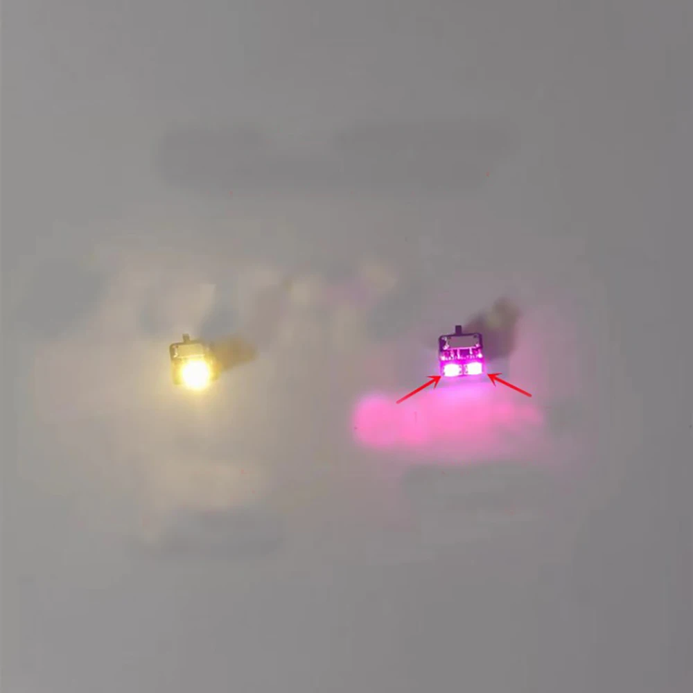 3x Wireless LED Model Light W Switch Control Single / Double Led Lamp DIY Modeling Car Plus Light/ Diorama/Robots With Battery thumbnail 3