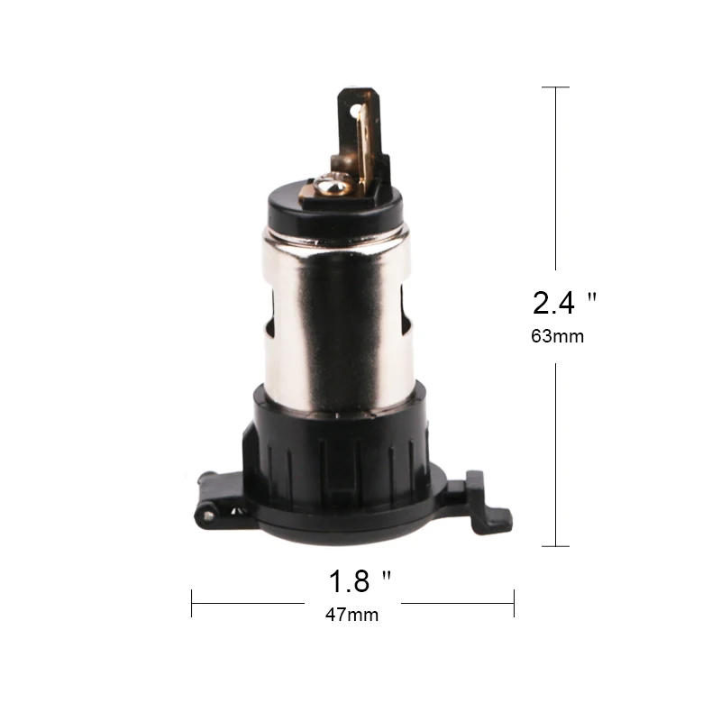 120W  Car Cigarette Lighter Socket 12V Cigarette Lighter Power Plug Cigar Lighter Socket Replacement Cigaret Lighter Socket Moto thumbnail 5