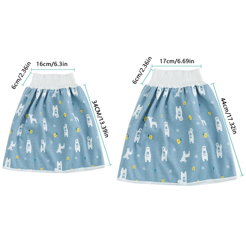 Baby Diaper Waterproof Skirt Infant Leak-proof Urine Training Pants Cloth Diapers Kids Nappy Sleeping Bed Potty Trainining Items thumbnail 6