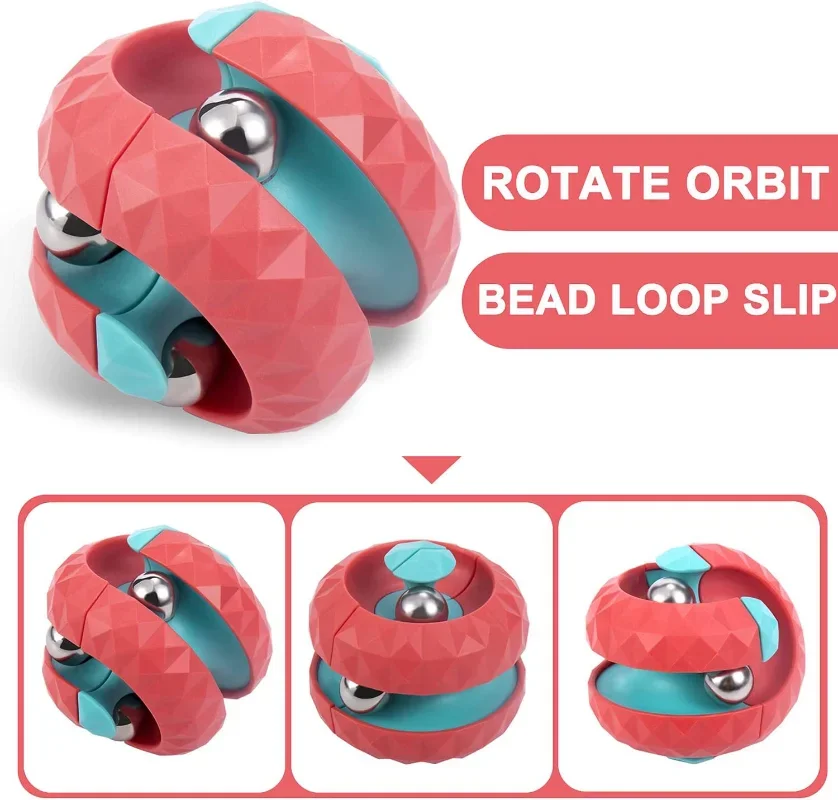 Decompression Toy Children Orbit Ball Cube Anti Stress Sensory Toys Fidget Toys for Kids Spinner Gifts for Kids Focus training thumbnail 2