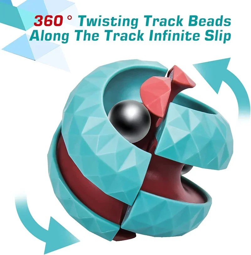 Decompression Toy Children Orbit Ball Cube Anti Stress Sensory Toys Fidget Toys for Kids Spinner Gifts for Kids Focus training thumbnail 4