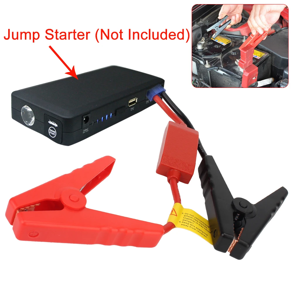 Universal Emergency Battery Jump Cable Clamps Jump Starter Alligator Clip With EC5 Plug Connector 12V For Car Trucks thumbnail 5