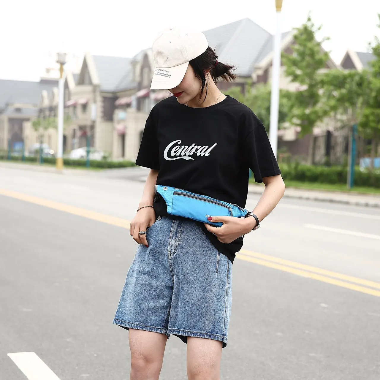 Multifunction Man Waist Bag Nylon Chest Pack for Women Running Belt Sports Bag Moblie Phone Bags Pouch Pocket Travel Chest Bag thumbnail 5