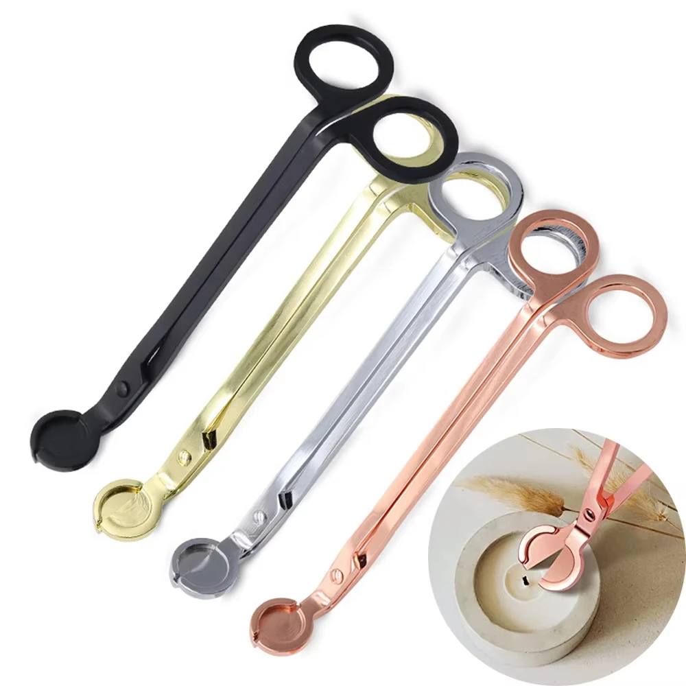 High Quality Candle Wick Scissors Clip Stainless Steel Scented Candle Tools DIY Candle Making Kit Party Gifts Wedding Souvenirs thumbnail 4