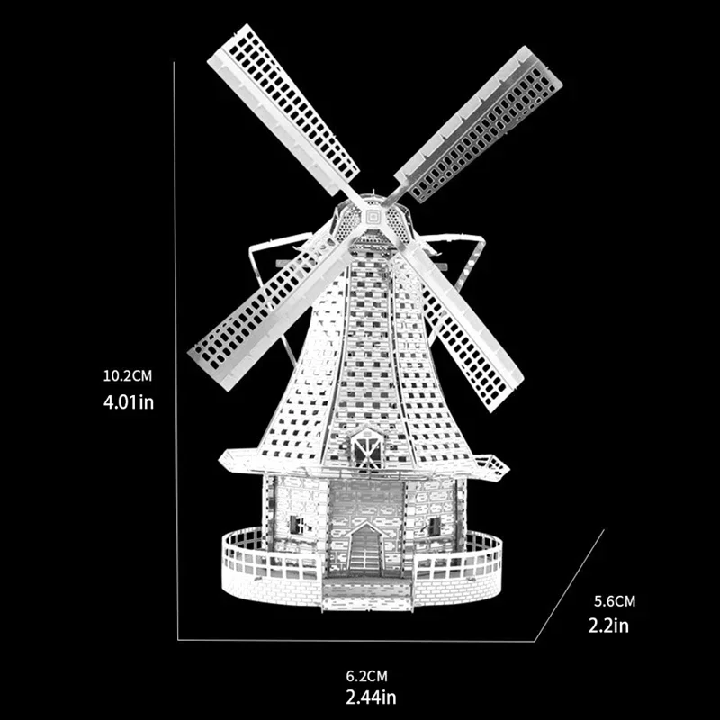 Empire State Building 3D Metal Puzzle model kits DIY Laser Cut Puzzles Jigsaw Toy For Children thumbnail 5