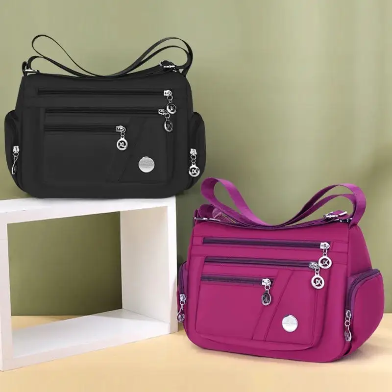 Women Nylon Waterproof Bag Messenger Bags For Lady Crossbody Large Capacity Travel Shoulder Bag Casual Handbags High Quality