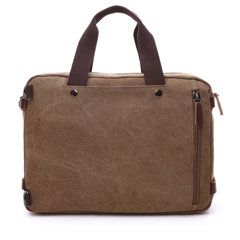 Multifunction Shoulder Bag Canvas  Men Travel Handbag Large Capacity Outdoor Bags Men's Travel Duffel Bags Roomy Tote Male thumbnail 3