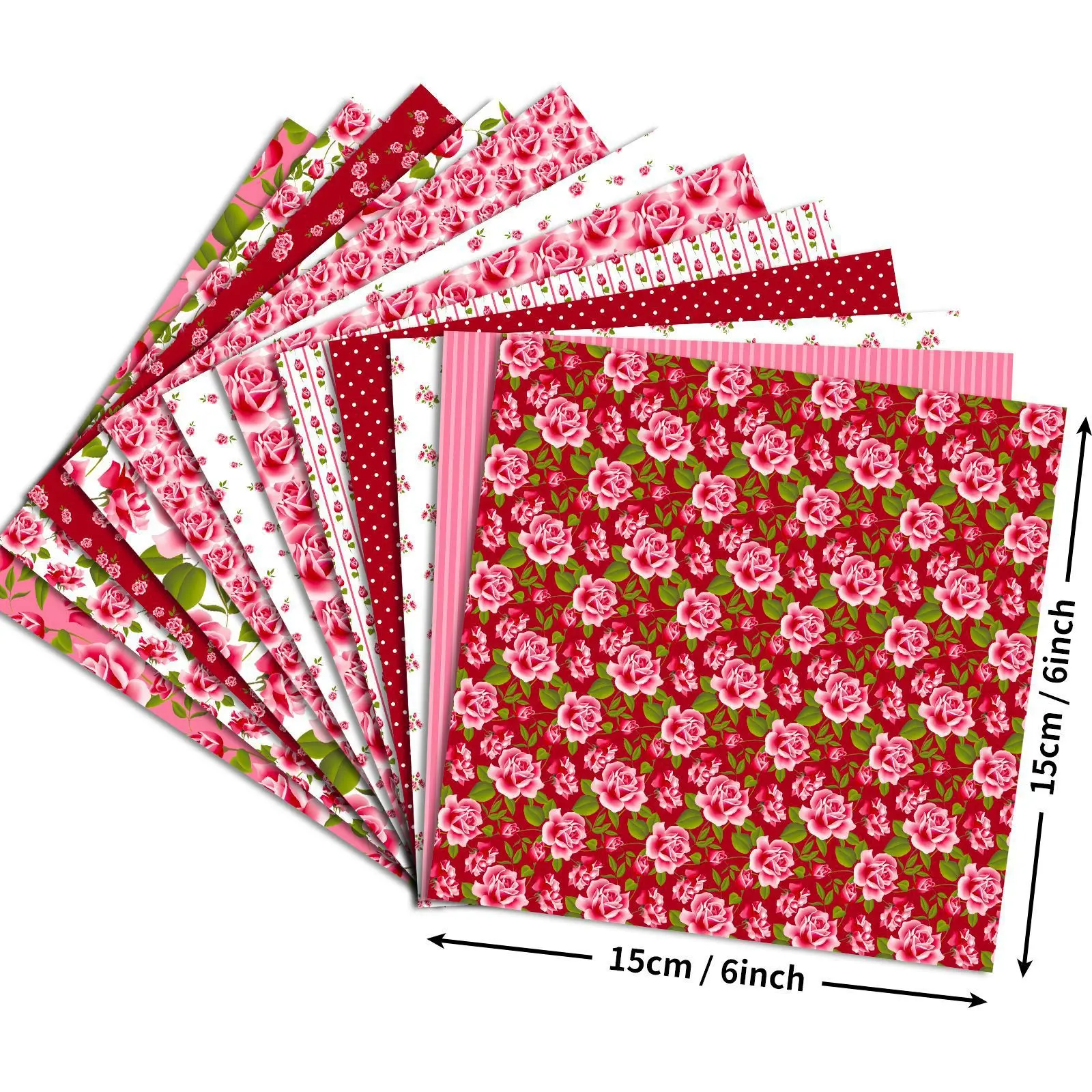 12 Sheet Scrapbooking Paper 15x15cm, Christmas Journal Planner Paper Pad Cardstock Backgrounds Card for DIY Art Craft Decoration thumbnail 2