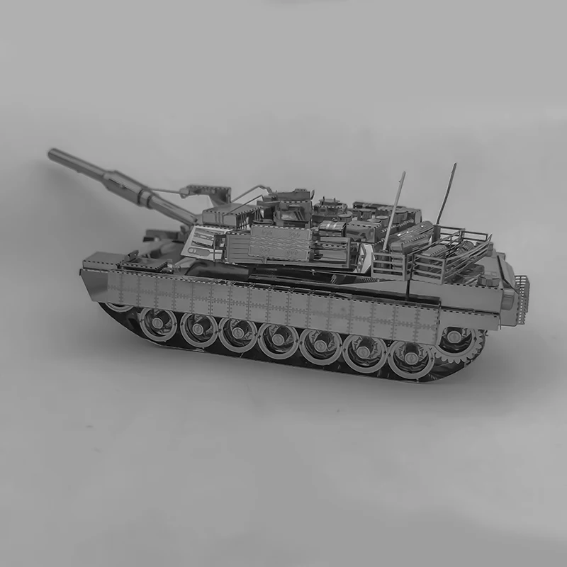 tanke 3D Metal Puzzle model kits DIY Laser Cut Puzzles Jigsaw Toy For Children thumbnail 4