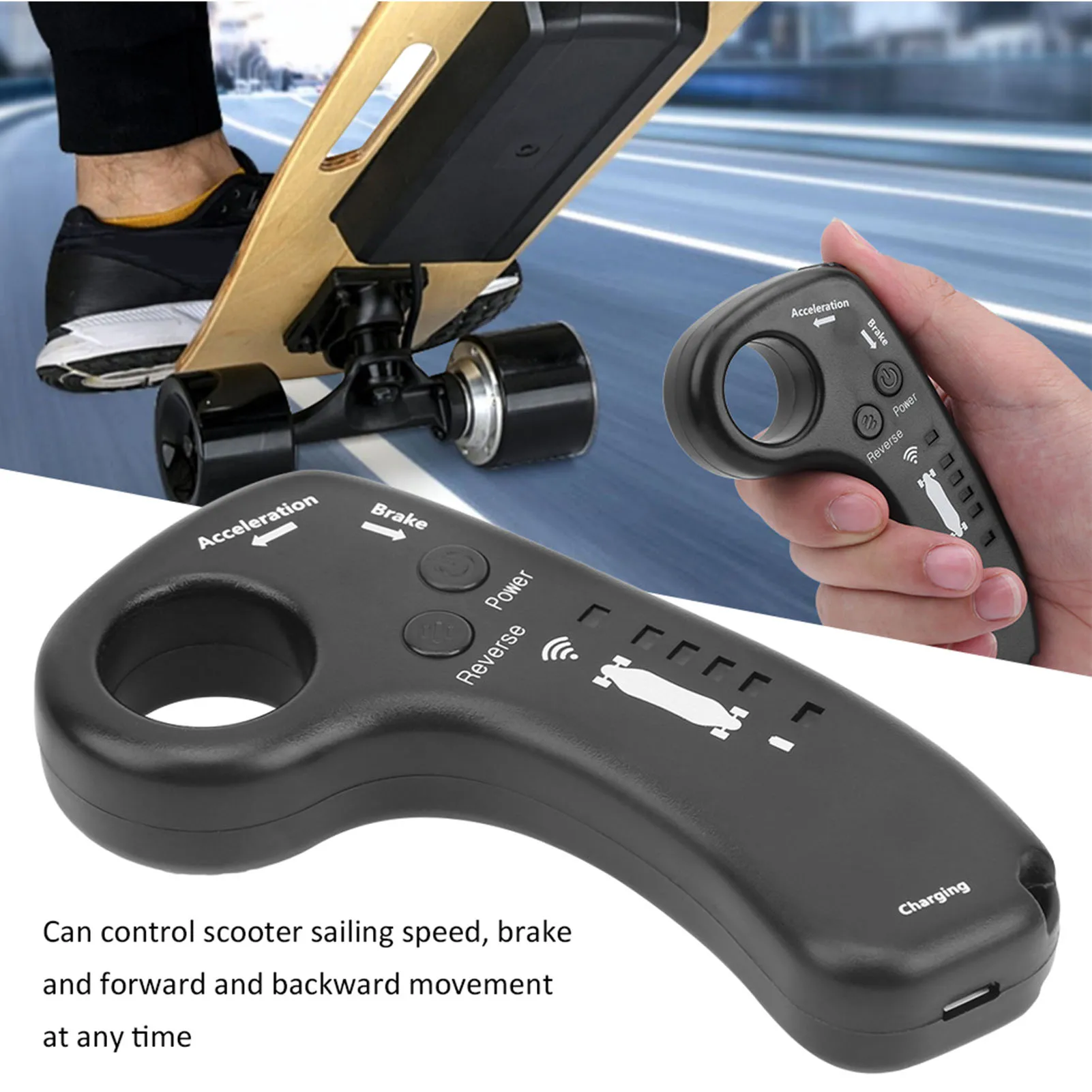 Smart Wireless Remote Control Four Wheel Double Drive Electric Scooter Upgrade Version thumbnail 3