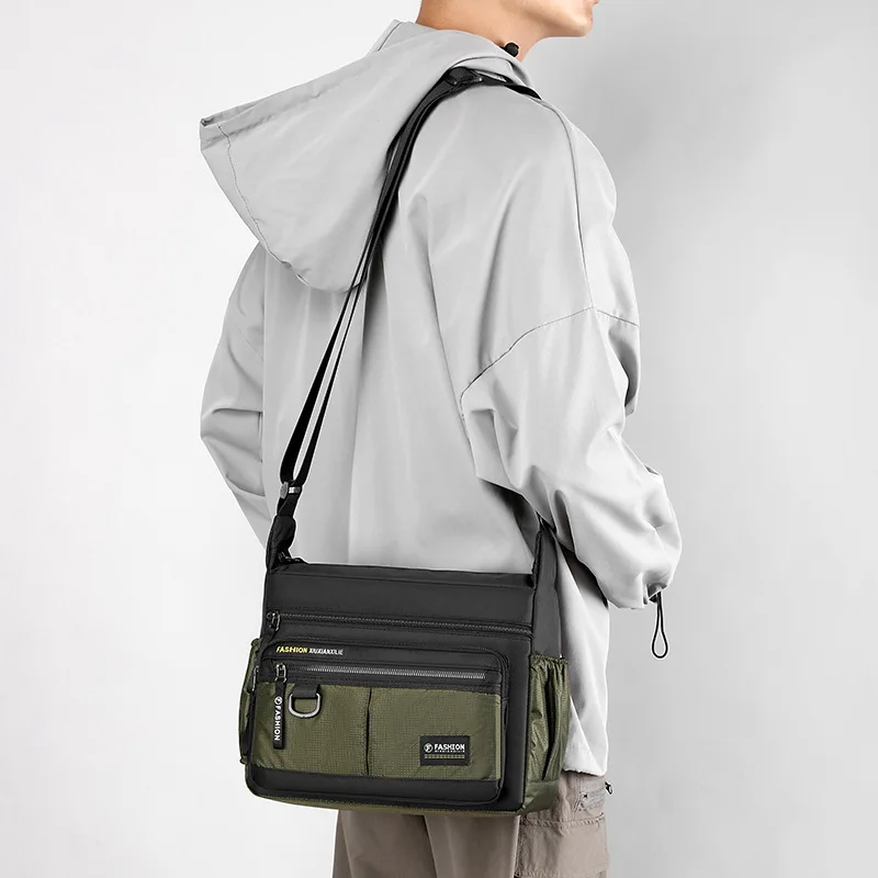 Men Crossbody Bags Male Nylon Shoulder Bags Boy Messenger Bags Man Handbags for Travel Casual Large Bag thumbnail 3