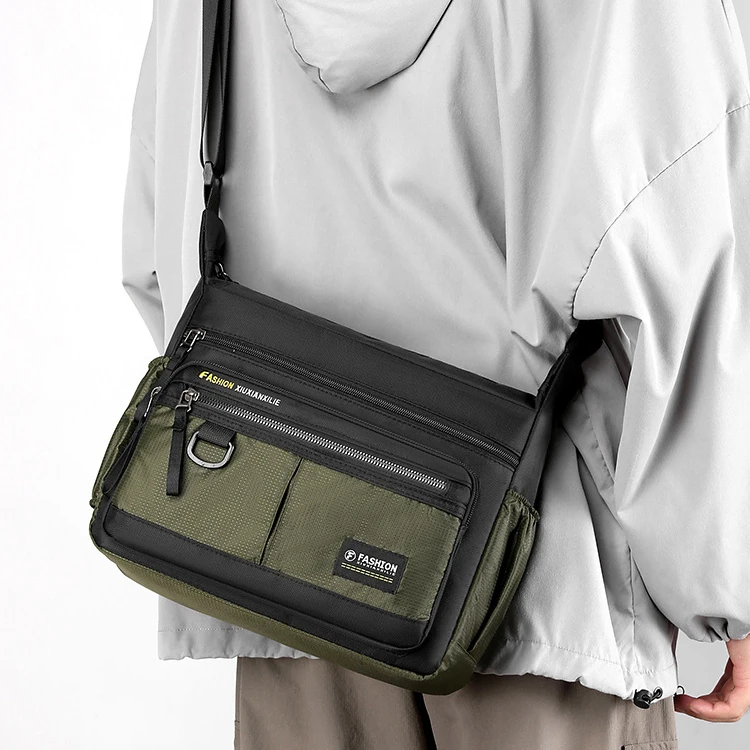 Men Crossbody Bags Male Nylon Shoulder Bags Boy Messenger Bags Man Handbags for Travel Casual Large Bag thumbnail 5