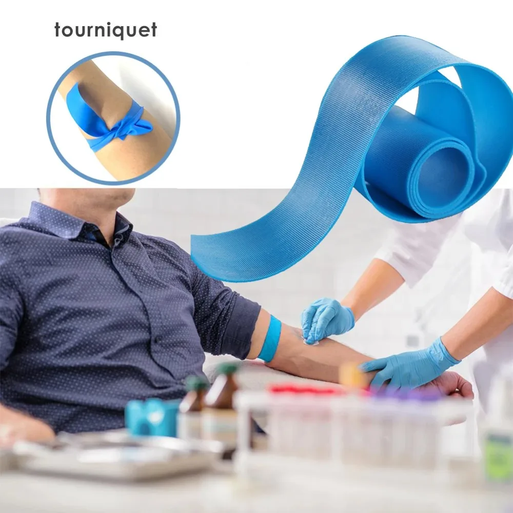 5Pcs Outdoor Family Camping Tools First Aid Disposable Medical Latex Paramedic Tourniquet Sport Emergency Survival Gear thumbnail 2