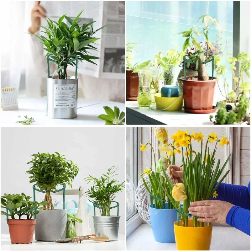Plastic Plant Support Pile Stand Plant Support Pile for Flowers Greenhouses Arrangement Fixing Rod Holder Garden Tools thumbnail 5