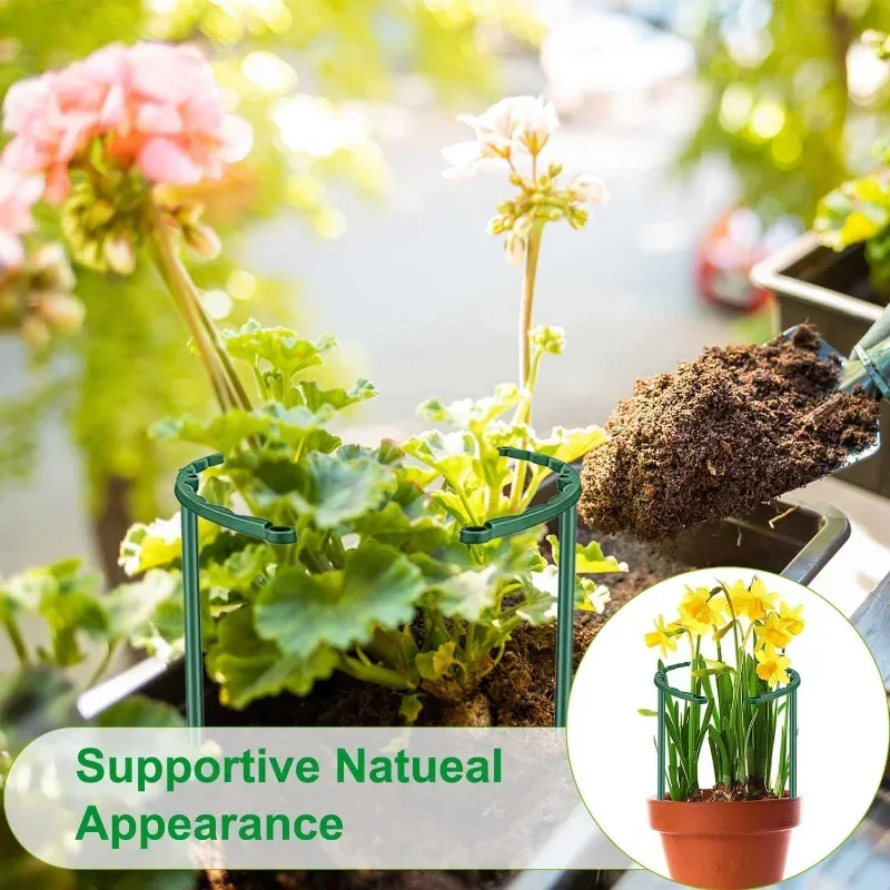 Plastic Plant Support Pile Stand Plant Support Pile for Flowers Greenhouses Arrangement Fixing Rod Holder Garden Tools thumbnail 3