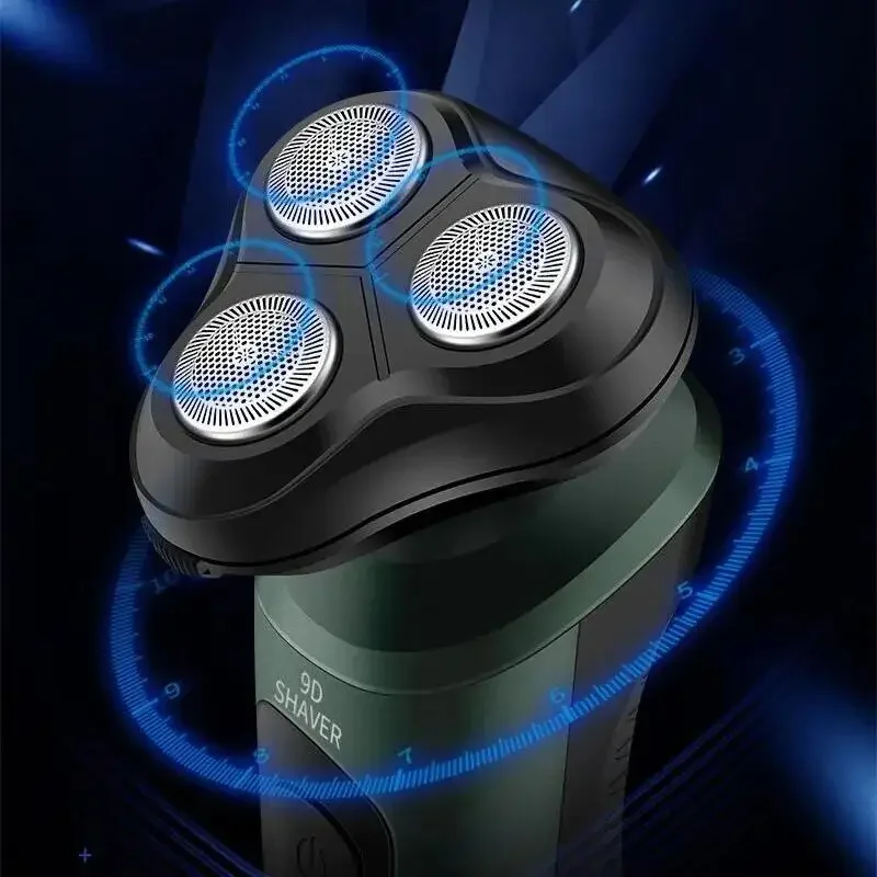 Electric Shavers for Men Waterproof Electric Trimmer Razor Wet &amp Dry Use Rechargeable Battery Rotary Shavers Machine Shaving thumbnail 5