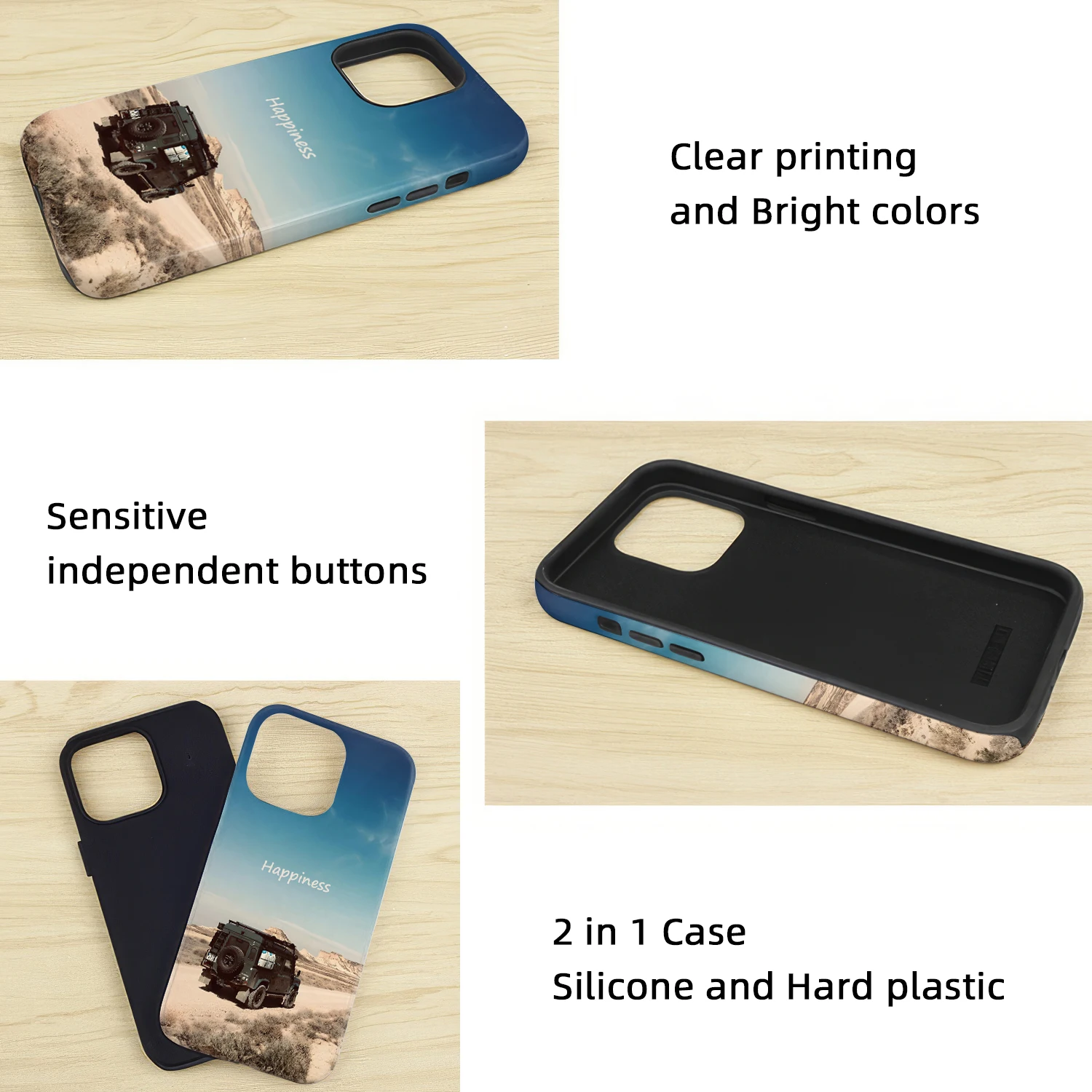 Custom Image Tough Phone Case for iPhone 15 14 13 12 Pro Max Plus  X XR XS 11 Cover Personalized Design Picture DIY Photo thumbnail 3