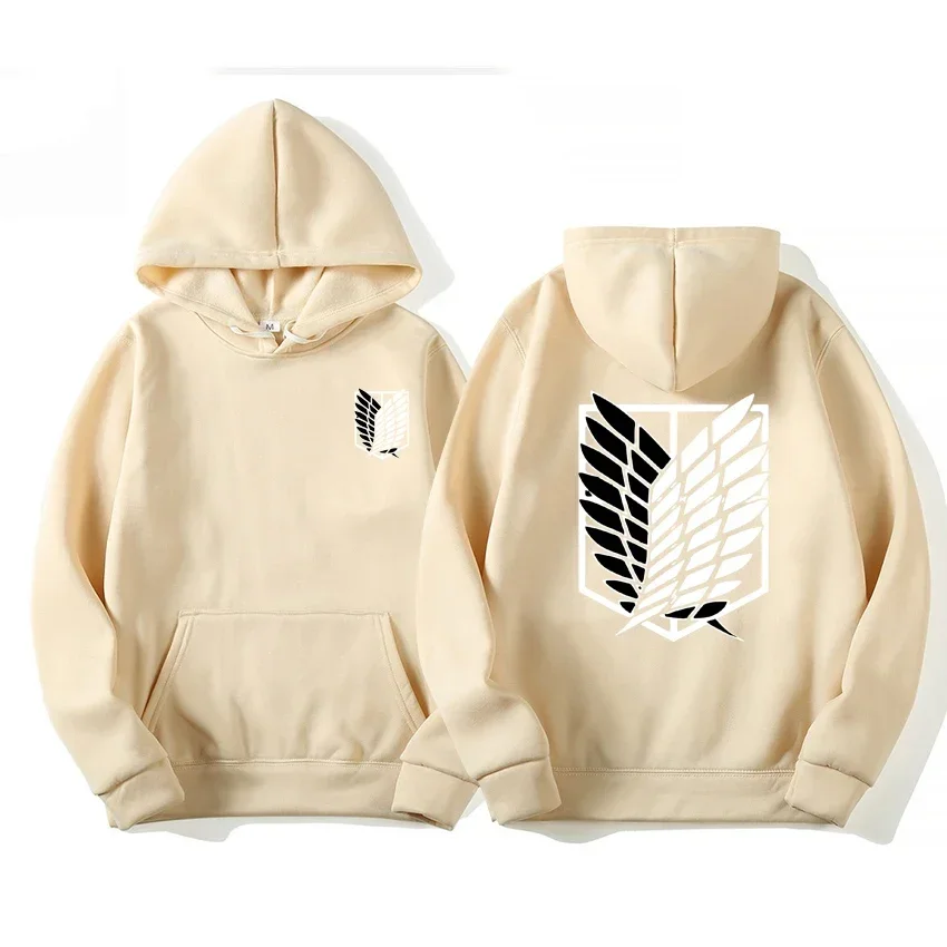 Japan Anime Attack on Titan Men Hoodies Spring Autumn Hip Hop Casual Pullover Top Hoodie Fashion Sweatshirts Jogging Sportswear thumbnail 3