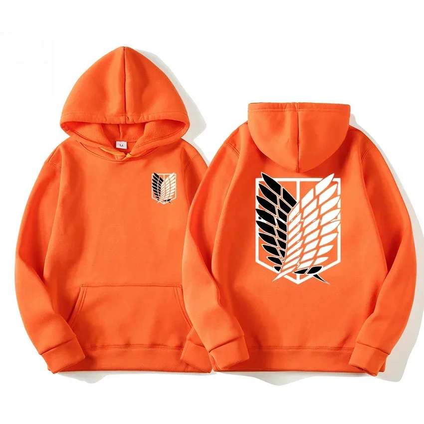 Japan Anime Attack on Titan Men Hoodies Spring Autumn Hip Hop Casual Pullover Top Hoodie Fashion Sweatshirts Jogging Sportswear thumbnail 6