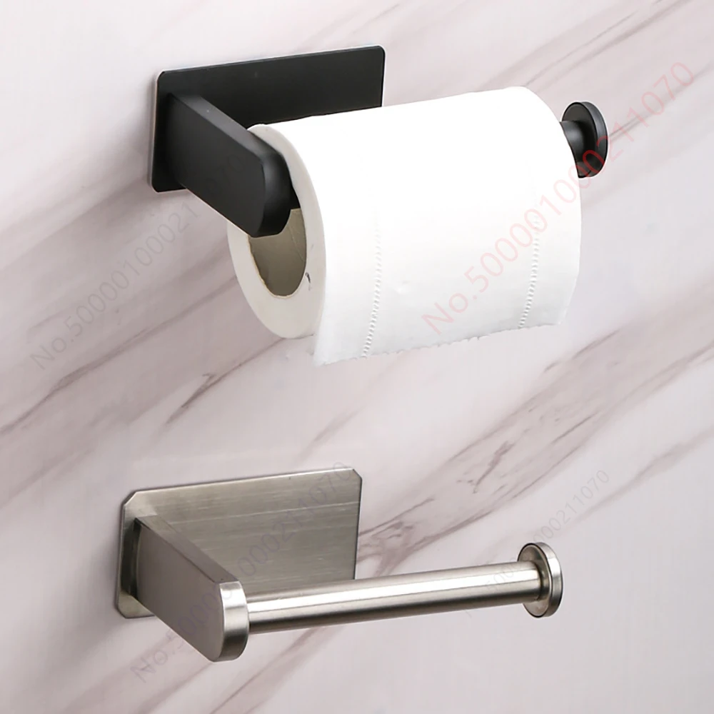 1~2PCS Toilet Paper Rack Bathroom Paper Towel Holder Adhesive Absorbent Paper Dispenser WC Kitchen Hardware Storage Accessories thumbnail 6