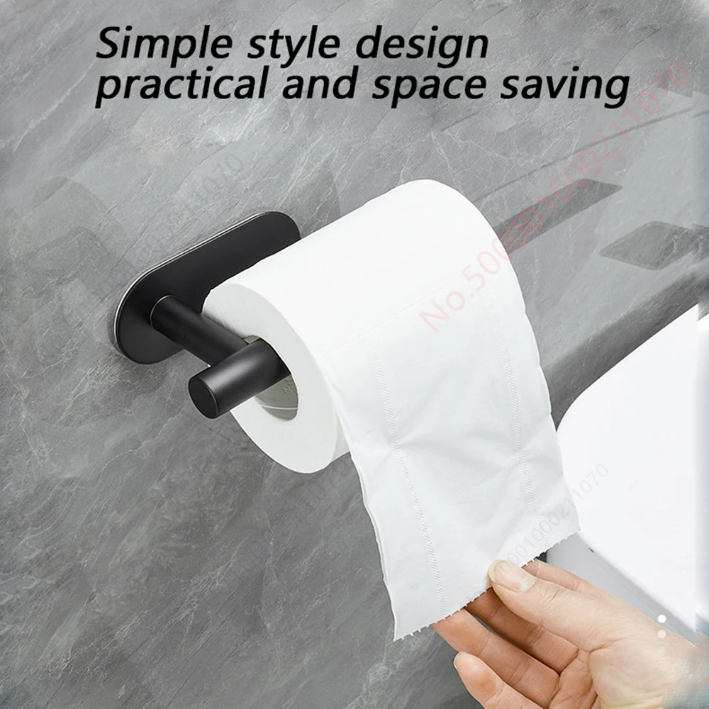 1~2PCS Toilet Paper Rack Bathroom Paper Towel Holder Adhesive Absorbent Paper Dispenser WC Kitchen Hardware Storage Accessories thumbnail 5