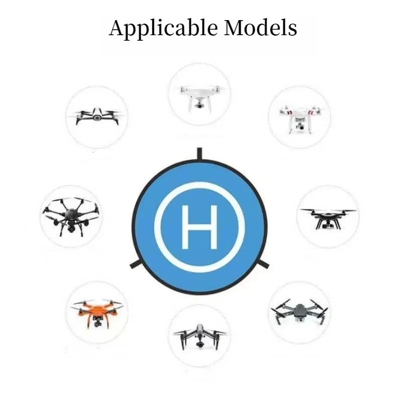 RF06 Drone Quadcopters Accessories Universal 55cm 75cm Foldable Landing Pad RC Dron Mat Quadcopter Parking Apron Apron Pad thumbnail 6