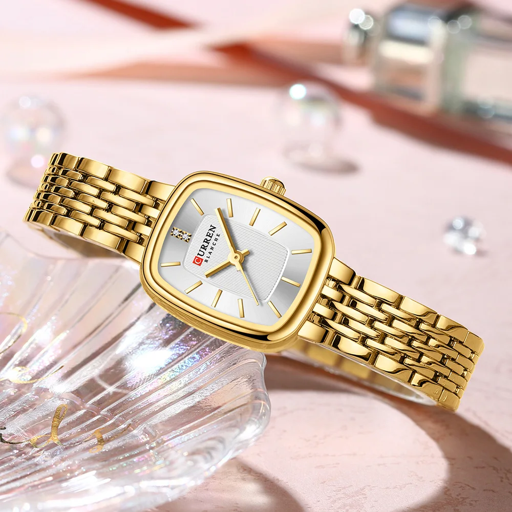 CURREN New Fashion Stainless Steel Date Women Watches Casual 30M Waterproof Girl Ladies Wristwatch Female Clock Relogio Feminino thumbnail 5
