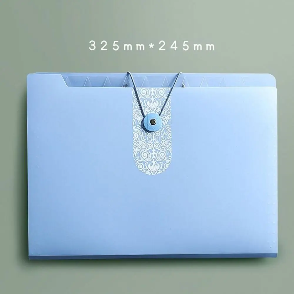 A4 Organ File Folder 8 Grids Document Organizer Paper Documents Folder Office School Supplies Large Capacity Expanding File Bag thumbnail 6