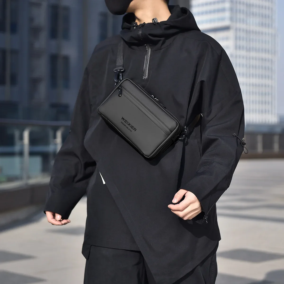 New Men Summer Crossbody Bag Simple Casual Sports Shoulder Bags Brand Oxford Cloth Large Capacity Outdoor Cycling bag bolsas 가방 thumbnail 3