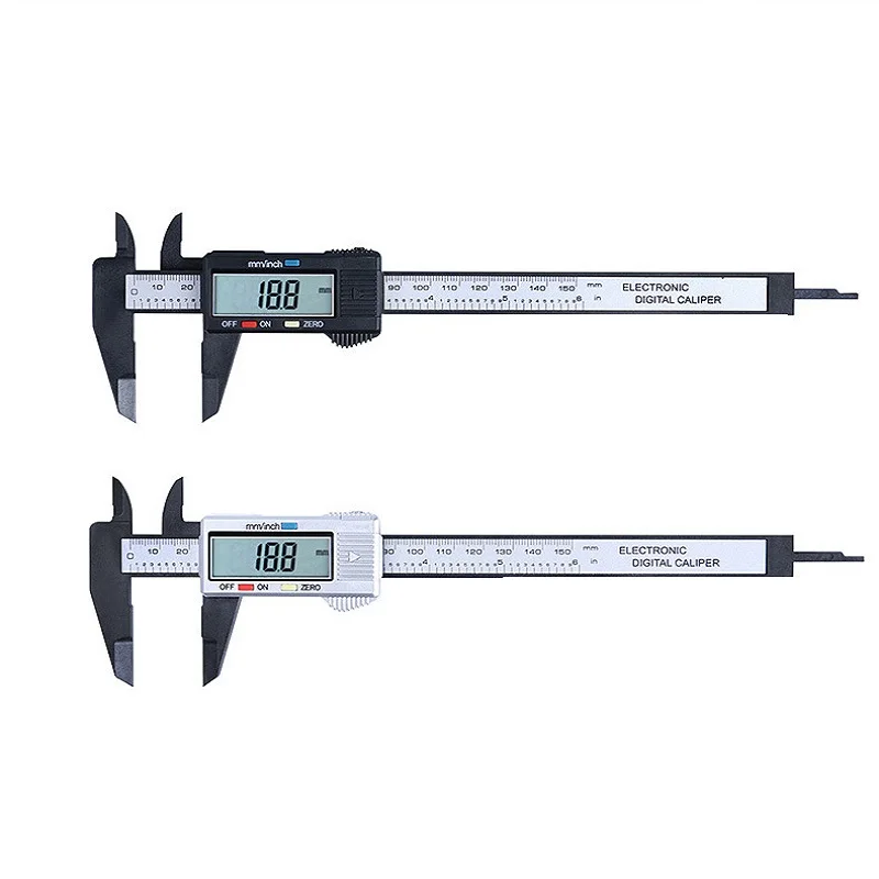 150mm 100mm Electronic Digital Caliper Carbon Fiber Dial Vernier Caliper Gauge Micrometer Measuring Tool Digital Ruler thumbnail 6