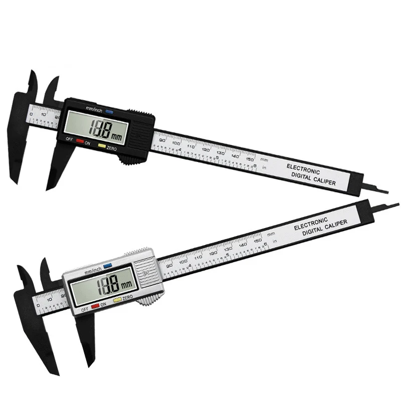 150mm 100mm Electronic Digital Caliper Carbon Fiber Dial Vernier Caliper Gauge Micrometer Measuring Tool Digital Ruler
