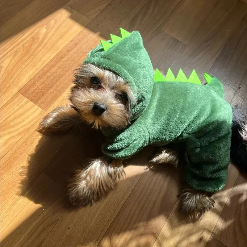 Coral Fleece Cosplay Costume for Pet  Clothing for Small Dogs Puppy Cats Clothes Chihuahua Yorkshire Costume Coat thumbnail 2