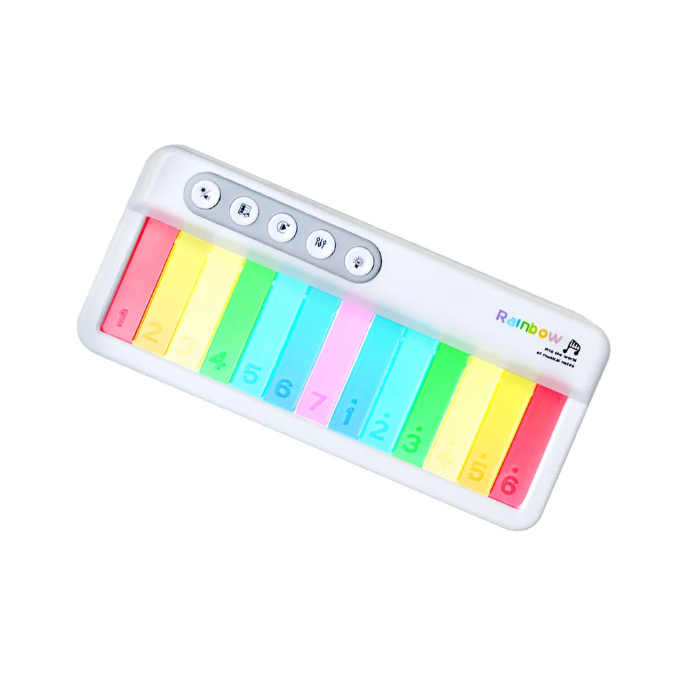 13 Key Colorful Music Keyboard Piano Musical Instrument Colorful Light Music Box thumbnail 2
