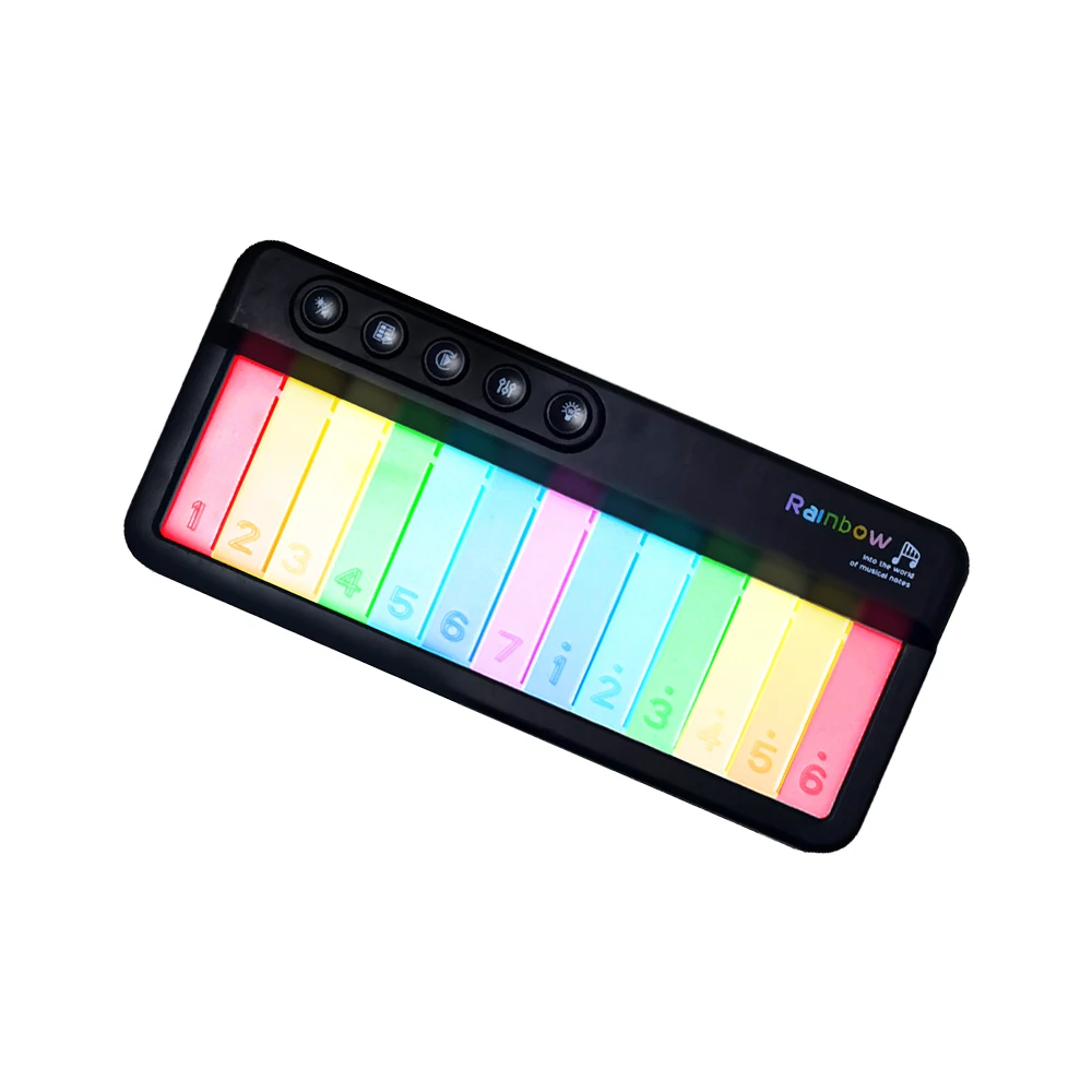 13 Key Colorful Music Keyboard Piano Musical Instrument Colorful Light Music Box thumbnail 3