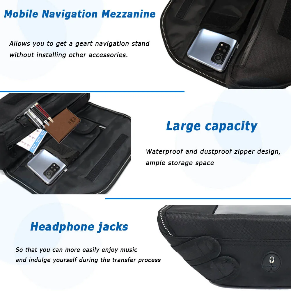 For SYM sym Jet14 jet14 50 125 200 Motorcycle accessories tools bag Waterproof And Dustproof Convenient travel handlebar bag thumbnail 2