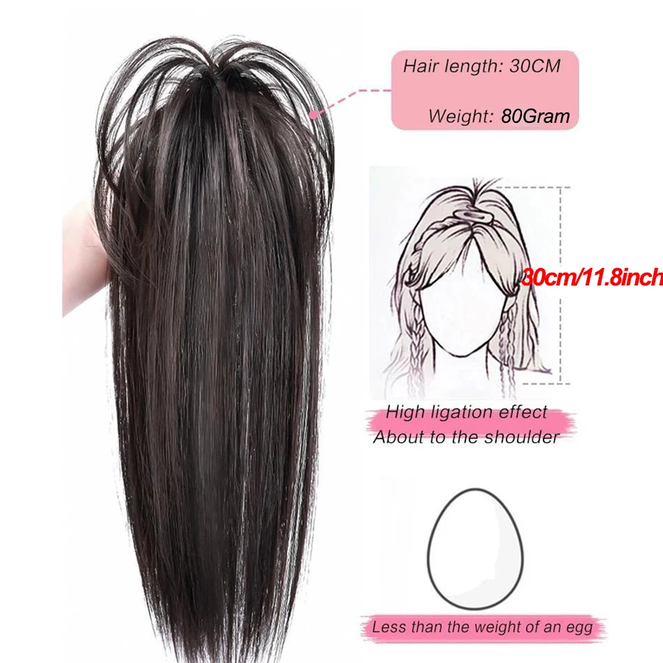Straight Synthetic Claw Clip Ponytail Hair Extension Short Messy Fluffy Ponytail Hairpiece For Women Natural Tail With Claw Clip thumbnail 4