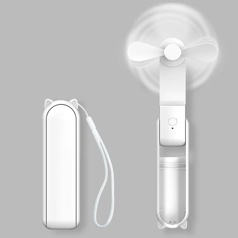 Portable Mini Fan, USB Rechargeable, 3-speed Adjustable, Foldable Handheld Fan, Suitable for Women, Travel, Outdoor Use thumbnail 3