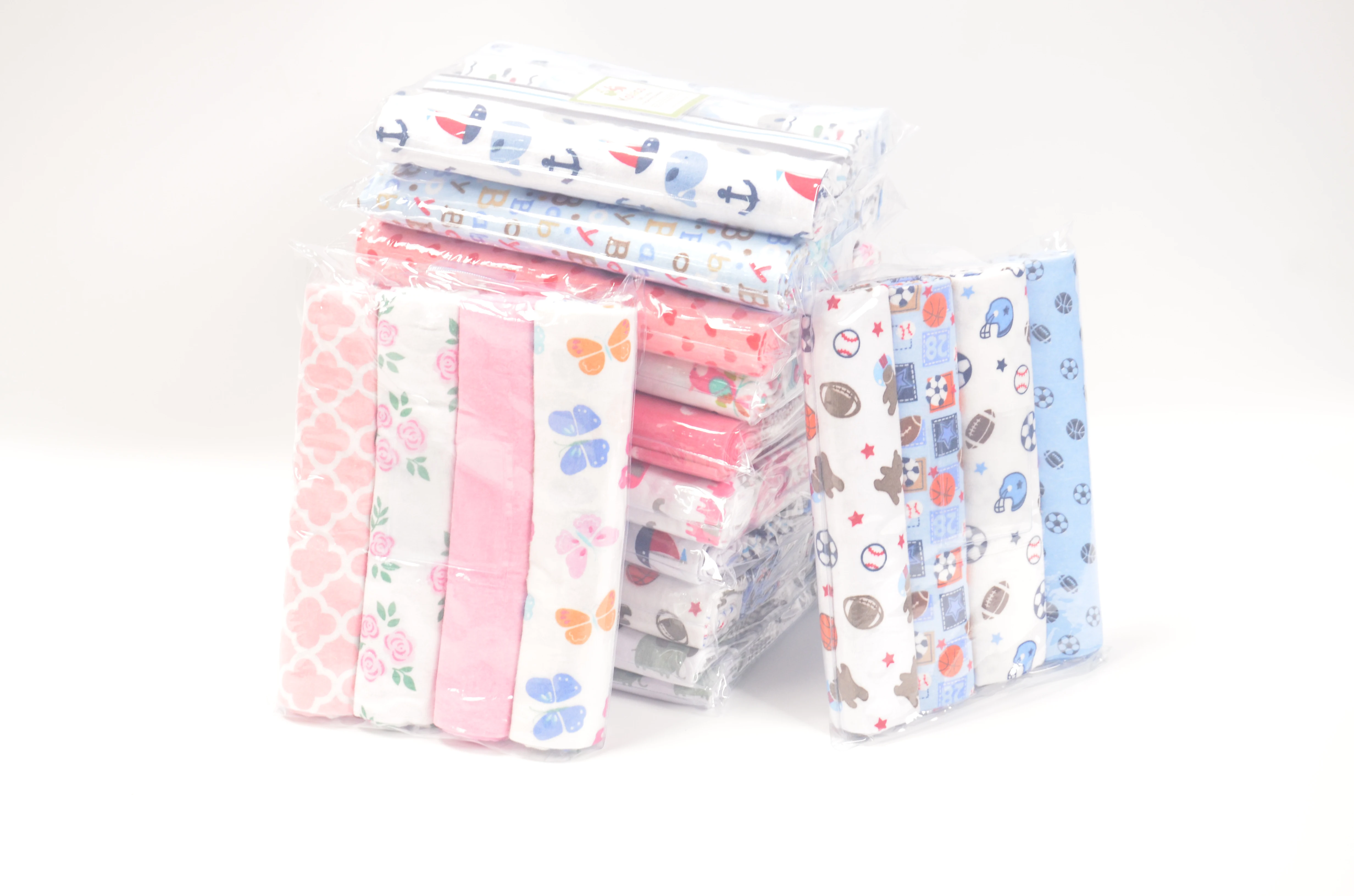 4pcs/ Pack 102*76CM 100% Cotton Super Soft Flannel Receiving Baby Blanket Newborn Baby Swaddle Baby Bedding sheet Flannel Diaper thumbnail 4